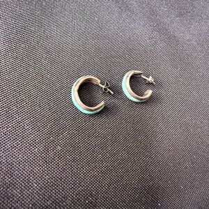 Turquoise and Silver Earrings